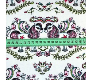 Biojersey Ponies rosa - Janeas Stoffonkel